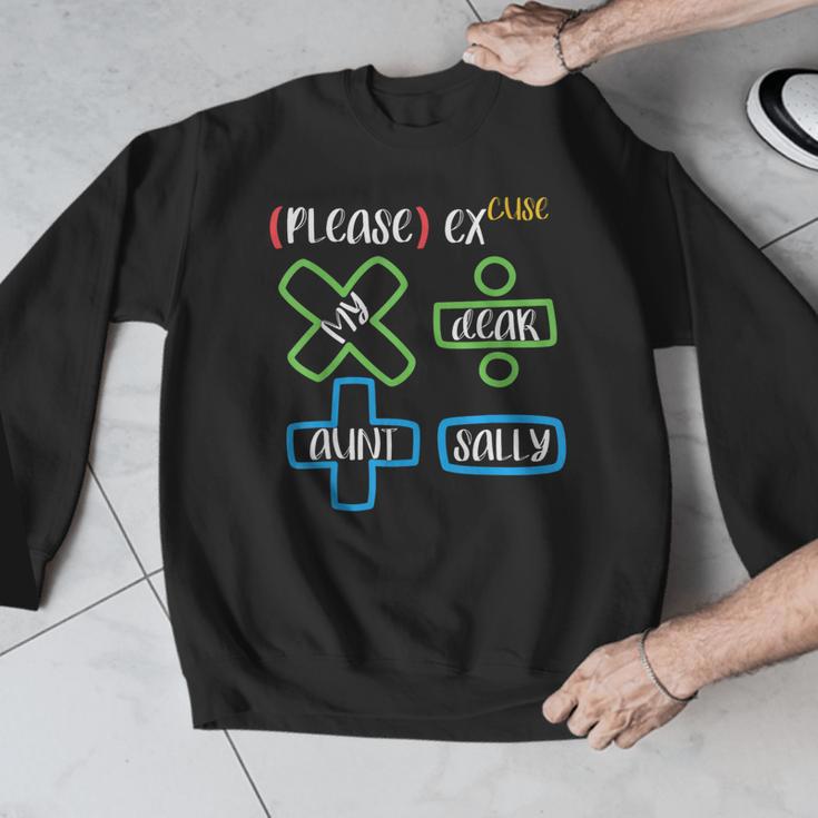 PEMDAS Please Excuse My Dear Aunt Sally Math Teacher Men Graphic Sweatshirt, funny design