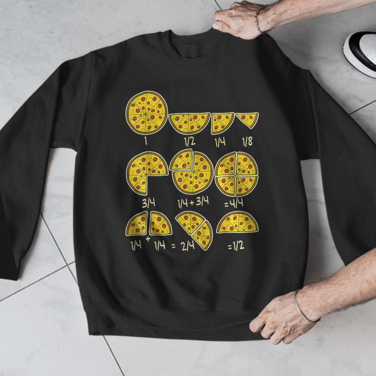 Pizza Salami Cheese Quick Math Fractions Math Teachers For Men Women Girls Kids Men Graphic Sweatshirt, funny design
