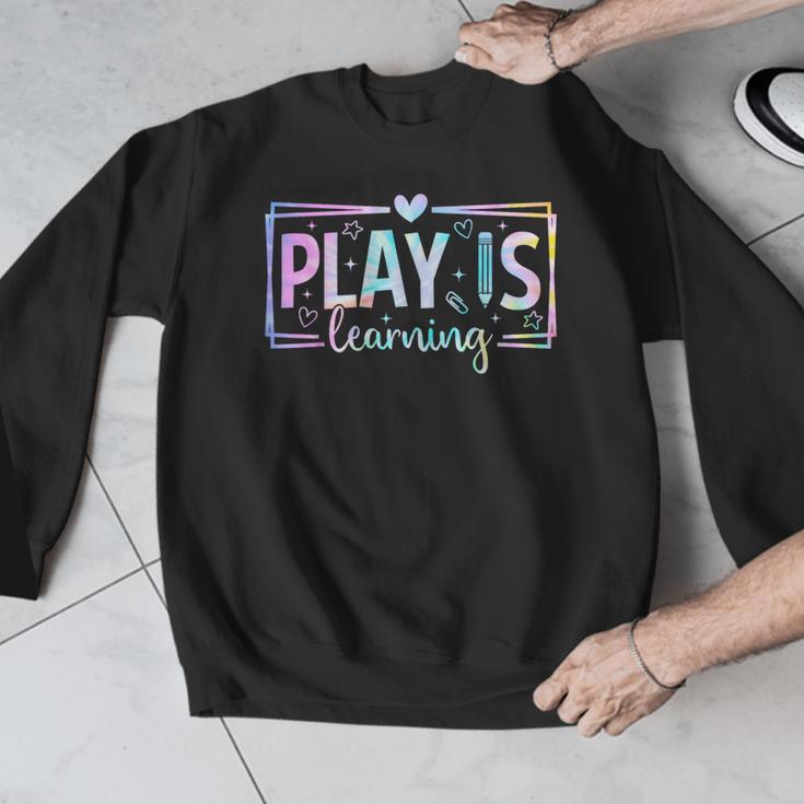 Play Is Learning Kindergarten Teacher Team Women Men Graphic Sweatshirt, funny design Play Is Learning Kindergarten Teacher Team Women Men Graphic Sweatshirt, funny design