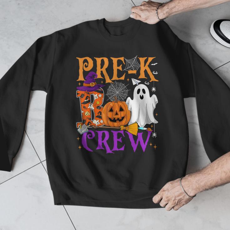 Pre-K Boo Crew Teacher Student Halloween Costume Men Graphic Sweatshirt, funny design