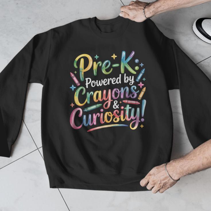 Pre-K Crayons & Curiosity Preschool Teachers Life Tie Dye Men Graphic Sweatshirt, funny design Pre-K Crayons & Curiosity Preschool Teachers Life Tie Dye Men Graphic Sweatshirt, funny design