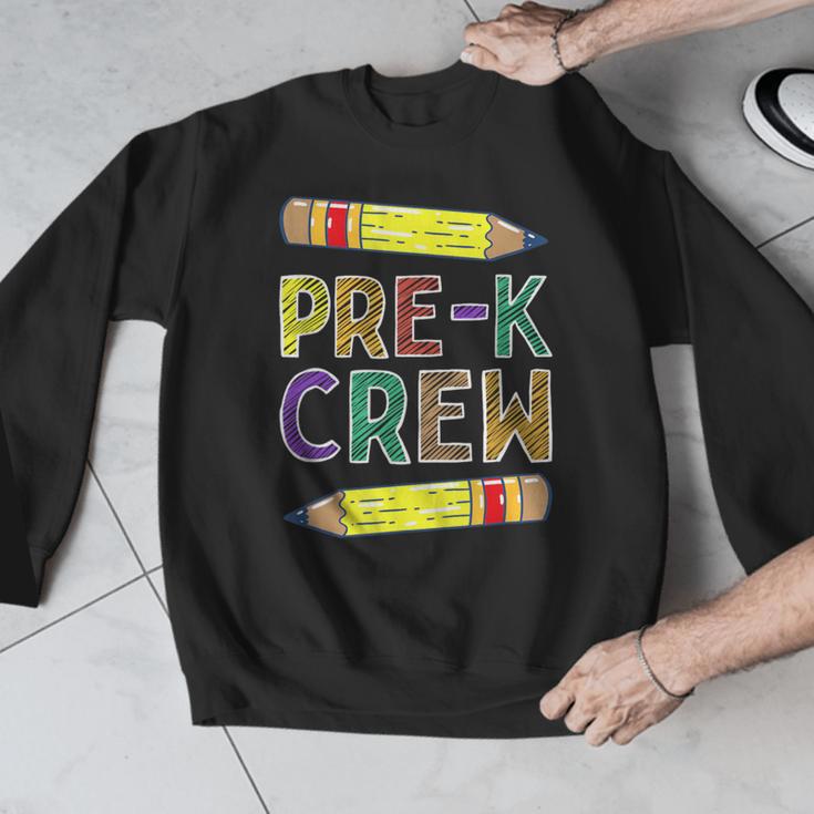 Pre-K Crew PreK Teachers Back To School Men Graphic Sweatshirt, funny design Pre-K Crew PreK Teachers Back To School Men Graphic Sweatshirt, funny design