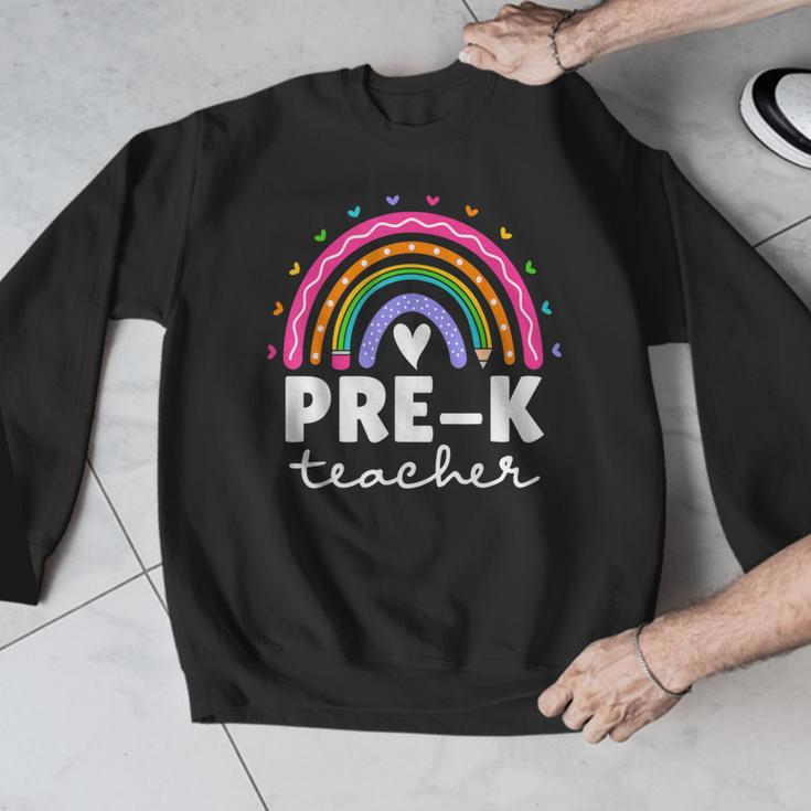 Pre-K Teacher Cute Pre Kindergarten For Teachers Rainbow For Men Women Kids Men Graphic Sweatshirt, funny design Pre-K Teacher Cute Pre Kindergarten For Teachers Rainbow For Men Women Kids Men Graphic Sweatshirt, funny design
