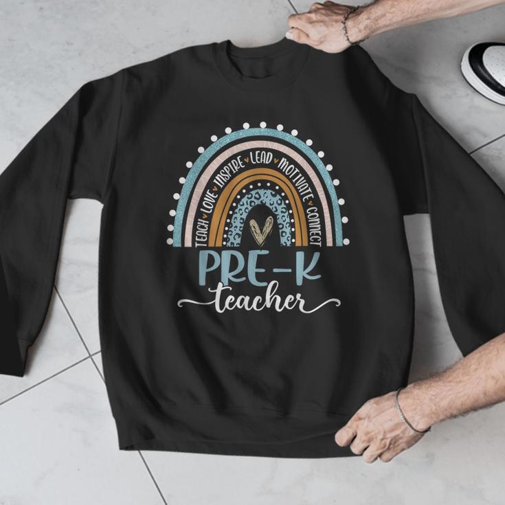 Pre-K Teacher Leopard Boho Rainbow Back To School Men Graphic Sweatshirt, funny design Pre-K Teacher Leopard Boho Rainbow Back To School Men Graphic Sweatshirt, funny design
