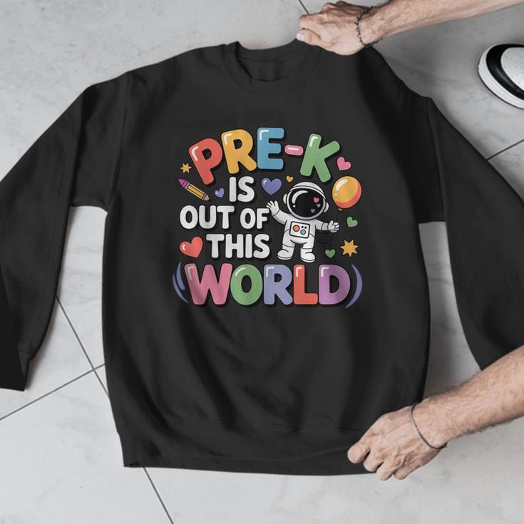 Pre-K Is Out Of This World Space Planets Teacher Men Graphic Sweatshirt, funny design Pre-K Is Out Of This World Space Planets Teacher Men Graphic Sweatshirt, funny design