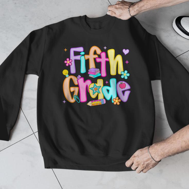 Preppy Fifth Grade Back To School 5th Grade Teacher Girl Boy Men Graphic Sweatshirt, funny design Preppy Fifth Grade Back To School 5th Grade Teacher Girl Boy Men Graphic Sweatshirt, funny design