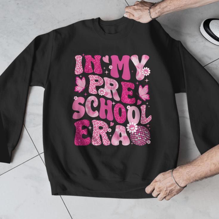 In My Preschool Era Teachers Women Back To School Kids Girls Men Graphic Sweatshirt, funny design