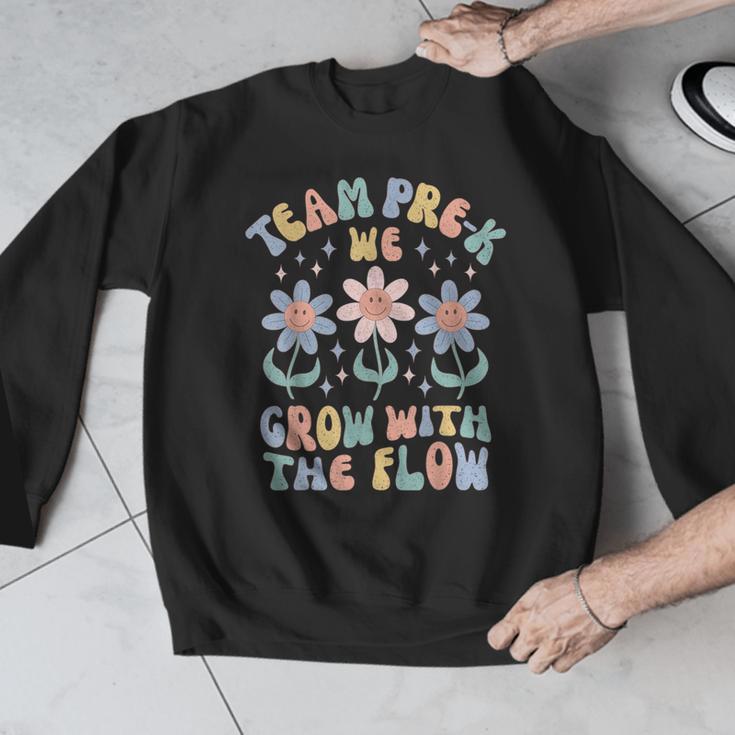 Preschool Teacher Appreciation Team Pre-K Grow With The Flow Men Graphic Sweatshirt, funny design Preschool Teacher Appreciation Team Pre-K Grow With The Flow Men Graphic Sweatshirt, funny design