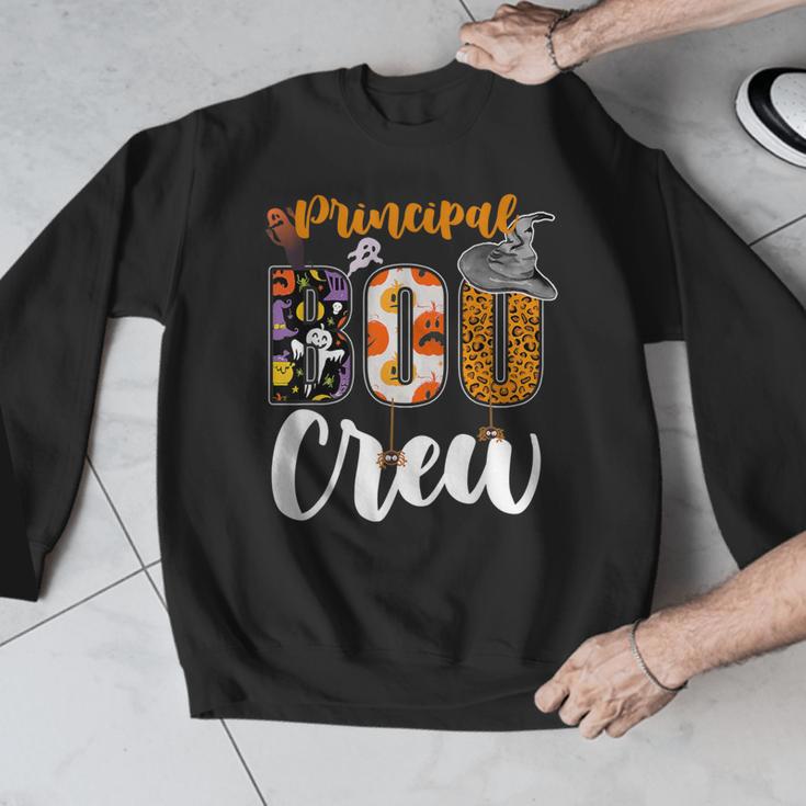 Principal Boo Crew Ghost Halloween Teachers School Matching Men Graphic Sweatshirt, funny design Principal Boo Crew Ghost Halloween Teachers School Matching Men Graphic Sweatshirt, funny design