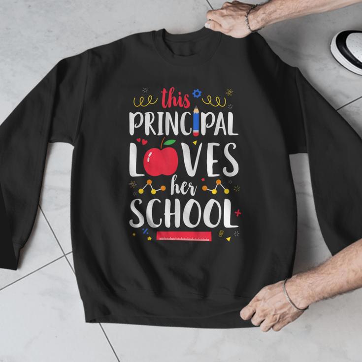 This Principal Loves Her School Teacher Appreciation Men Graphic Sweatshirt, funny design