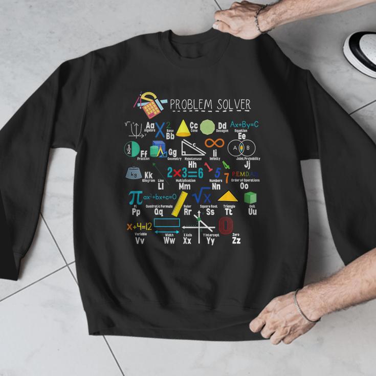 Problem Solver Math Alphabet ABC Teacher Students Men Graphic Sweatshirt, funny design