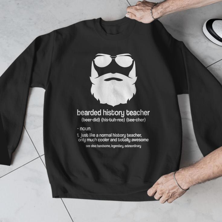 Professor Ancient Teaching Education Bearded History Teacher Men Graphic Sweatshirt, History Teacher Gifts, funny design