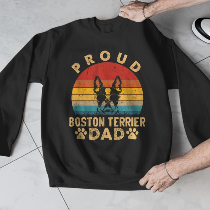 Proud Boston Terrier Dad Dog Owner Fathers Day Men Women Kids Men Graphic Sweatshirt, Boston Terrier Dad Gifts, funny design