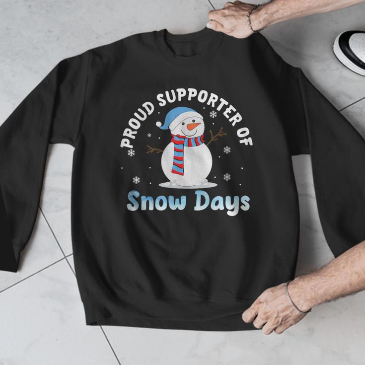 Proud Supporter Of Snow Days Teacher Men Graphic Sweatshirt, funny design Proud Supporter Of Snow Days Teacher Men Graphic Sweatshirt, funny design