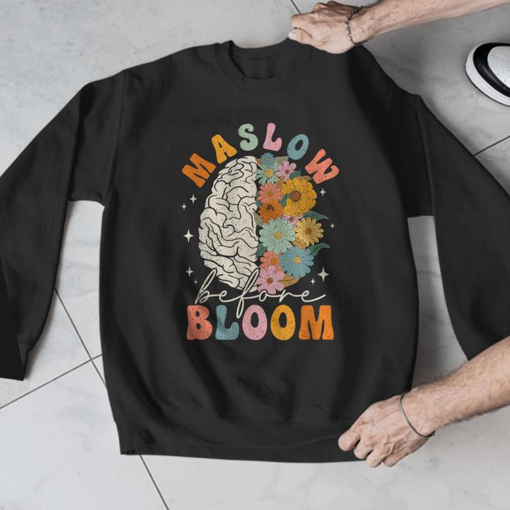Psychologist Maslow Before Bloom Sped Teacher Classroom Men Graphic Sweatshirt, funny design