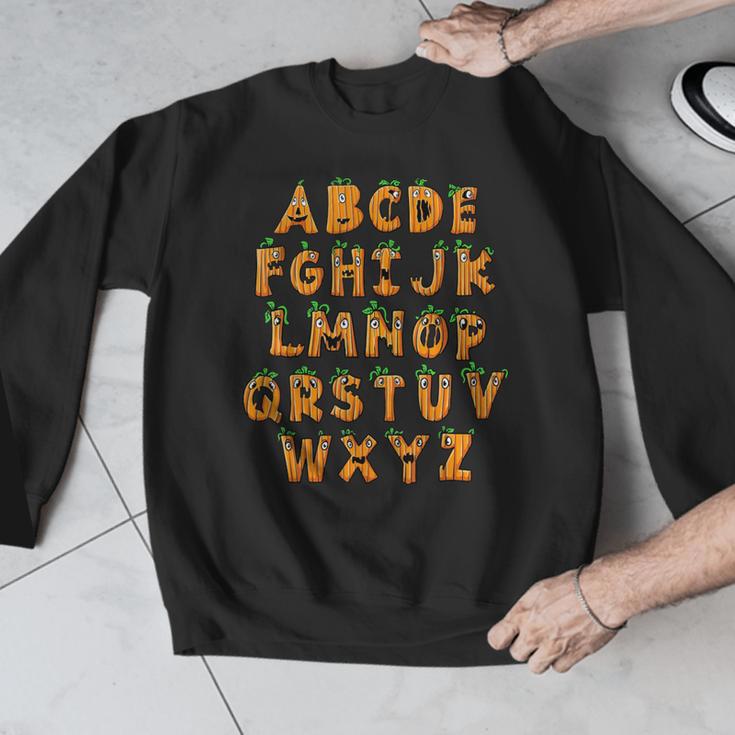 Pumpkin ABC Halloween Alphabet Costume School Teacher Kids Men Graphic Sweatshirt, funny design Pumpkin ABC Halloween Alphabet Costume School Teacher Kids Men Graphic Sweatshirt, funny design