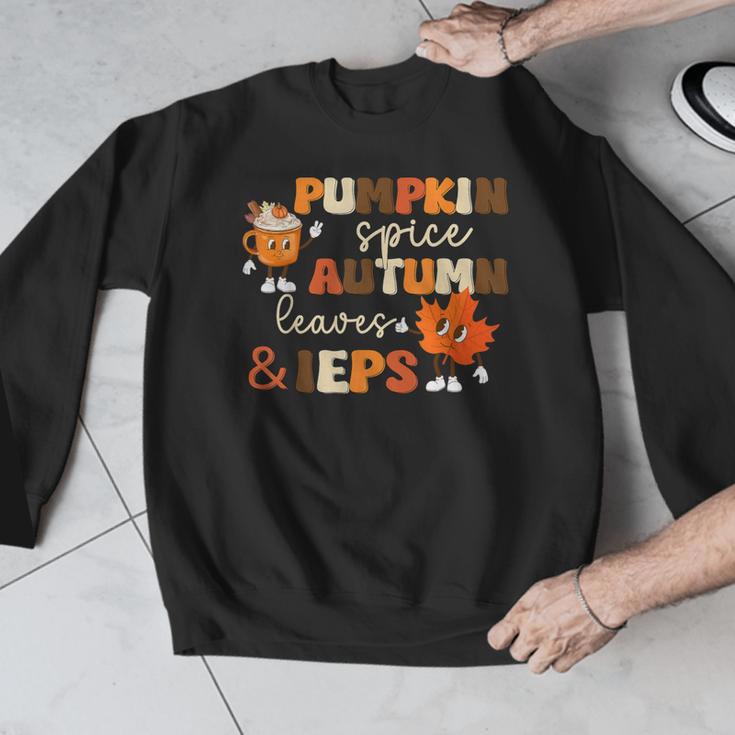 Pumpkin Spice Autumn Leaves IEPS Sped Teacher Fall Men Graphic Sweatshirt, funny design Pumpkin Spice Autumn Leaves IEPS Sped Teacher Fall Men Graphic Sweatshirt, funny design