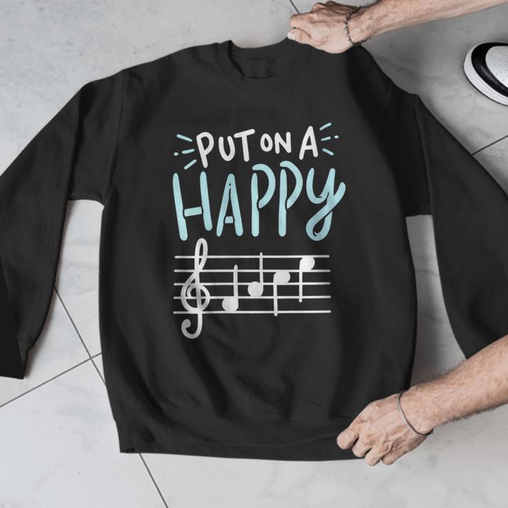 Put On A Happy Face Music Music Teacher Men Graphic Sweatshirt, funny design Put On A Happy Face Music Music Teacher Men Graphic Sweatshirt, funny design