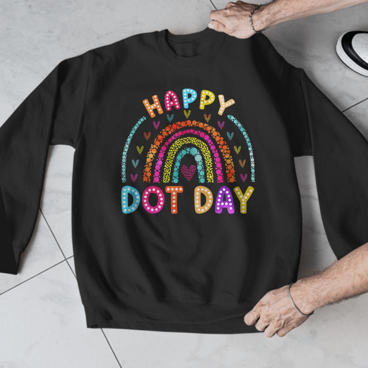 Rainbow Happy Dot Day Shirts Teacher Kids September 15th Men Graphic Sweatshirt, funny design Rainbow Happy Dot Day Shirts Teacher Kids September 15th Men Graphic Sweatshirt, funny design