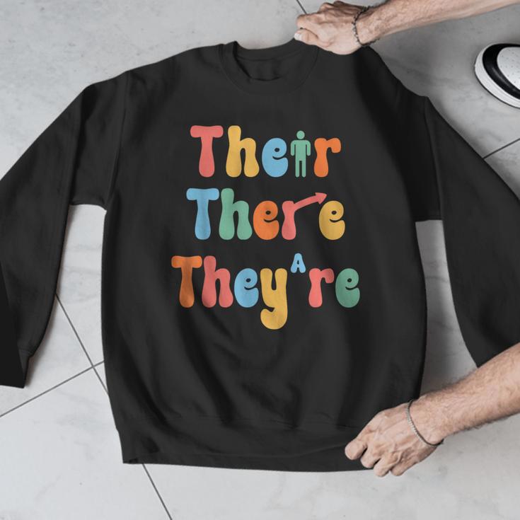 There Their They'Re English Class Grammar Joke Teacher Men Graphic Sweatshirt, English Teacher Gifts, funny design There Their They'Re English Class Grammar Joke Teacher Men Graphic Sweatshirt, English Teacher Gifts, funny design