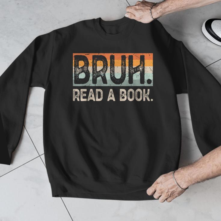 Read A Book Bruh Cool Ela English Teacher Reading Literature Men Graphic Sweatshirt, English Teacher Gifts, funny design