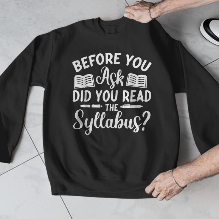 Did You Read The Syllabus Shirt Teacher Men Women Men Graphic Sweatshirt, funny design Did You Read The Syllabus Shirt Teacher Men Women Men Graphic Sweatshirt, funny design