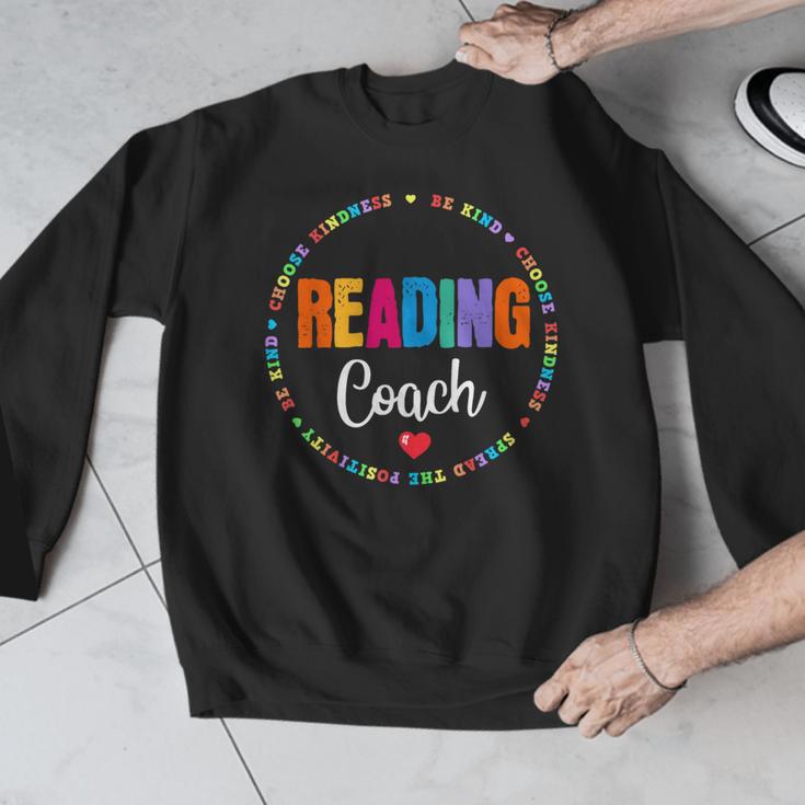 Reading Coach Teacher Interventionist Specialist Literacy Men Graphic Sweatshirt, funny design