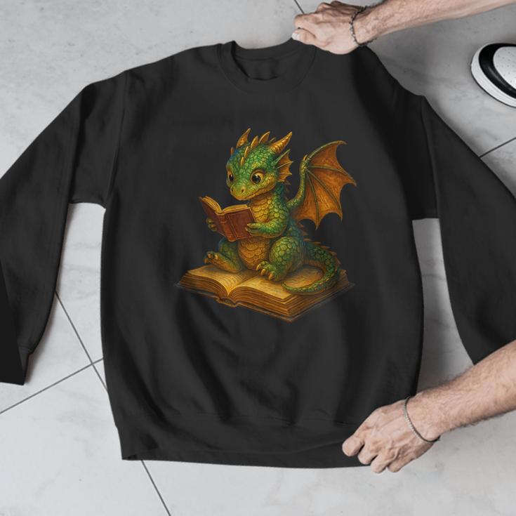 Reading Dragon Shirt For Bookish Teacher Librarian Bookworm Men Graphic Sweatshirt, funny design Reading Dragon Shirt For Bookish Teacher Librarian Bookworm Men Graphic Sweatshirt, funny design