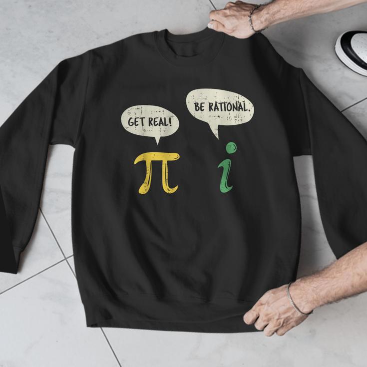 Get Real Be Rational Shirt Pi Math Teacher Geek Men Graphic Sweatshirt, funny design