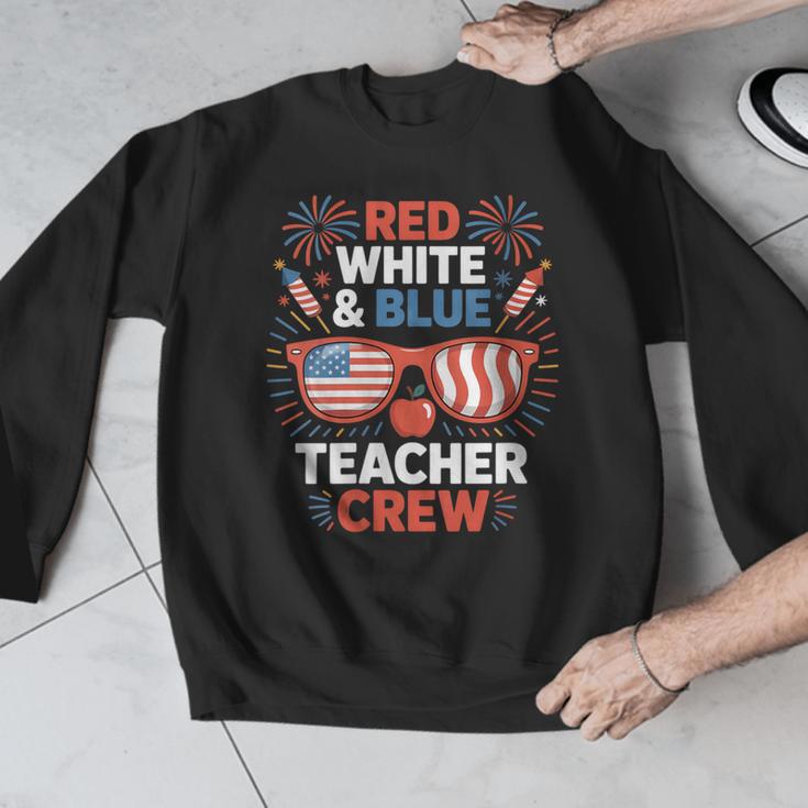 Red & Blue Teacher Crew Shirt 4th Of July Sunglasses Men Graphic Sweatshirt, funny design Red & Blue Teacher Crew Shirt 4th Of July Sunglasses Men Graphic Sweatshirt, funny design