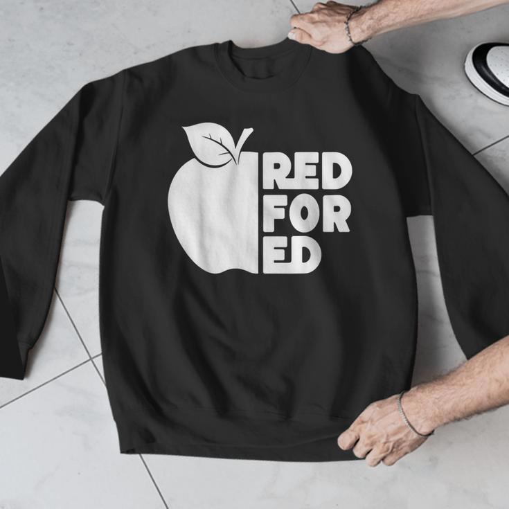 Red For Ed Teacher Support Public Education For Men Women Kids Men Graphic Sweatshirt, funny design Red For Ed Teacher Support Public Education For Men Women Kids Men Graphic Sweatshirt, funny design