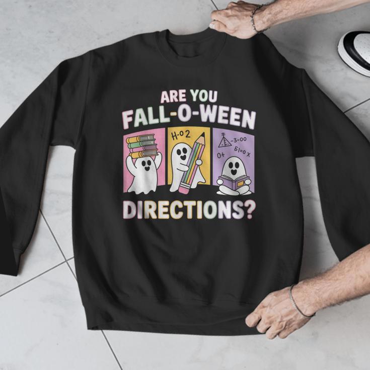 Retro Are You Fall O Ween Directions Teacher Halloween Ghost Men Graphic Sweatshirt, funny design Retro Are You Fall O Ween Directions Teacher Halloween Ghost Men Graphic Sweatshirt, funny design