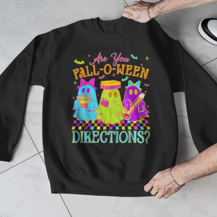 Retro Are You Falloween Direction Teacher Spooky Halloween Men Graphic Sweatshirt, funny design Retro Are You Falloween Direction Teacher Spooky Halloween Men Graphic Sweatshirt, funny design