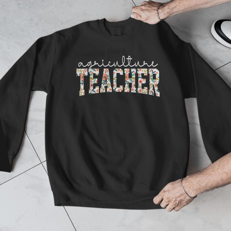Retro Floral Agriculture Teacher Farmer AG Teacher Team Crew Men Graphic Sweatshirt, funny design Retro Floral Agriculture Teacher Farmer AG Teacher Team Crew Men Graphic Sweatshirt, funny design