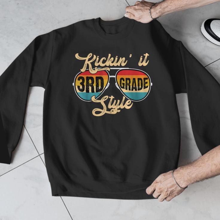 Retro Kickin It 3rd Grade Style Teacher Back To School Men Women Men Graphic Sweatshirt, funny design Retro Kickin It 3rd Grade Style Teacher Back To School Men Women Men Graphic Sweatshirt, funny design