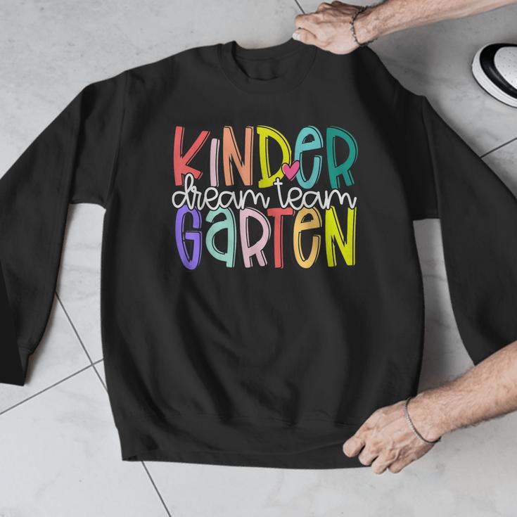 Retro Kindergarten Dream Team Back To School Teacher Kids Men Graphic Sweatshirt, funny design Retro Kindergarten Dream Team Back To School Teacher Kids Men Graphic Sweatshirt, funny design