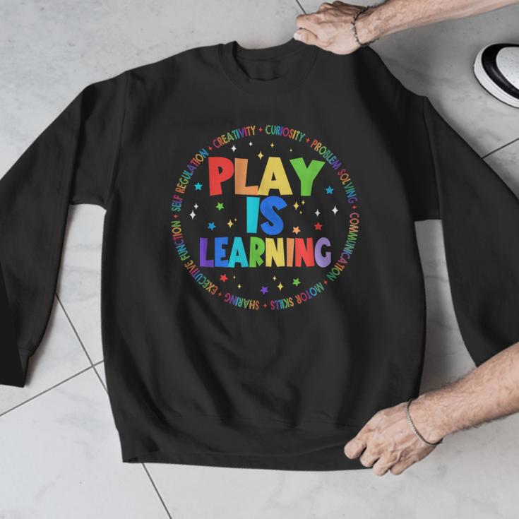 Retro Play Is Learning Teacher Back To School Men Graphic Sweatshirt, funny design Retro Play Is Learning Teacher Back To School Men Graphic Sweatshirt, funny design