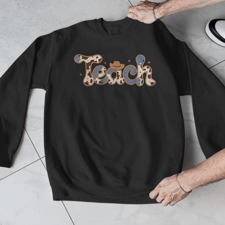 Retro Teacher Western Country Cowboy Cowgirl Back To School Men Graphic Sweatshirt, funny design Retro Teacher Western Country Cowboy Cowgirl Back To School Men Graphic Sweatshirt, funny design