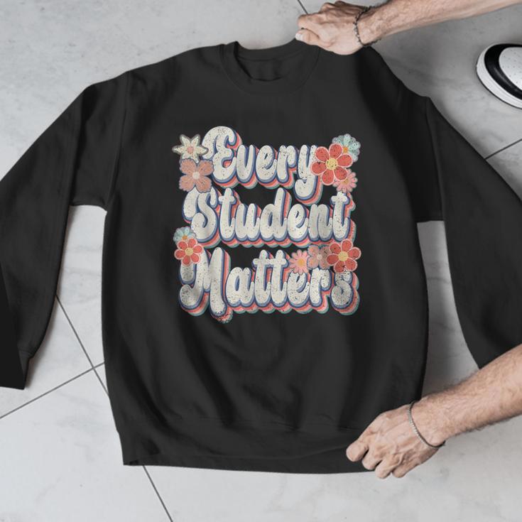 Retro Vintage Every Student Matters Teacher Paraprofessional Men Graphic Sweatshirt, funny design Retro Vintage Every Student Matters Teacher Paraprofessional Men Graphic Sweatshirt, funny design