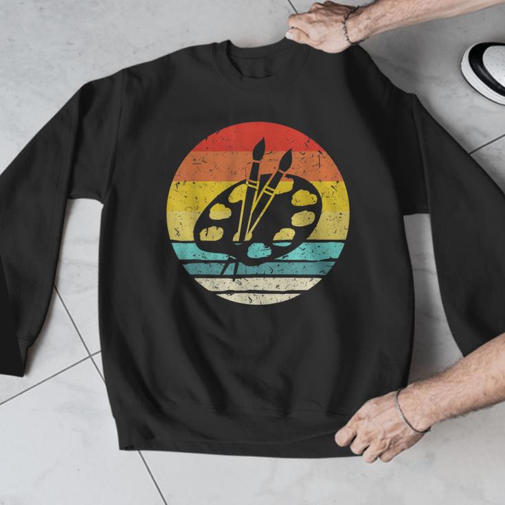 Retro Vintage Paint Palette Costume Artist Art Teacher Men Women Men Graphic Sweatshirt, funny design