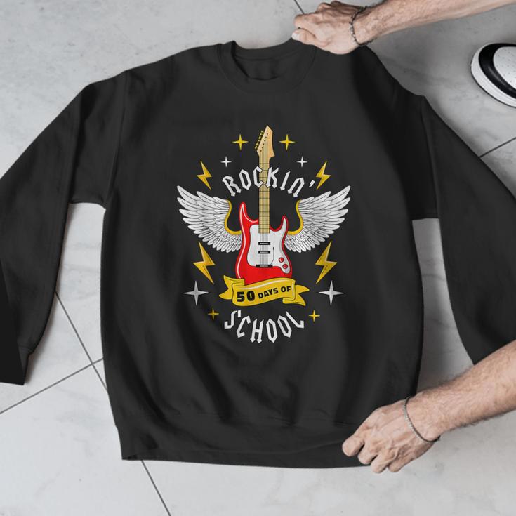 Rockin 50 Days Of School 50th Day Of School Teacher Student Men Women Girls Kids Men Graphic Sweatshirt, funny design Rockin 50 Days Of School 50th Day Of School Teacher Student Men Women Girls Kids Men Graphic Sweatshirt, funny design