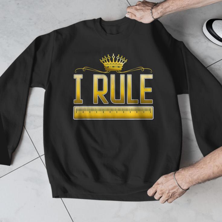 I Rule Math Ruler Mathematics Pun Math Teacher Men Women Girls Kids Men Graphic Sweatshirt, funny design I Rule Math Ruler Mathematics Pun Math Teacher Men Women Girls Kids Men Graphic Sweatshirt, funny design