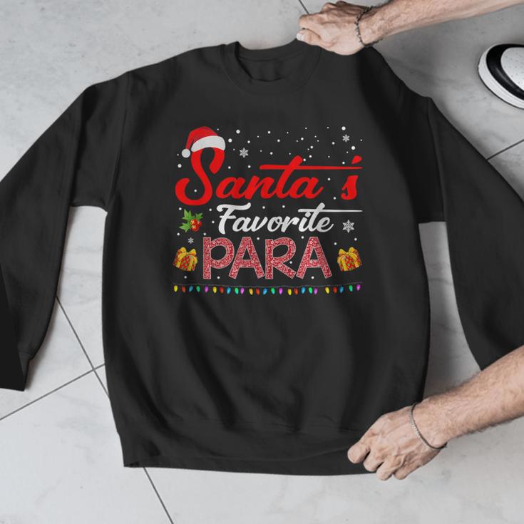 Santa's Favorite Para Christmas Paraprofessional Teacher Men Graphic Sweatshirt, funny design Santa's Favorite Para Christmas Paraprofessional Teacher Men Graphic Sweatshirt, funny design
