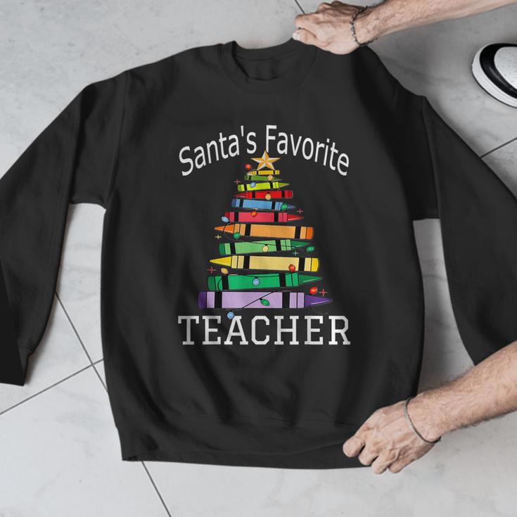 Santa's Favorite Teacher Idea For Christmas Teachers Men Graphic Sweatshirt, funny design Santa's Favorite Teacher Idea For Christmas Teachers Men Graphic Sweatshirt, funny design