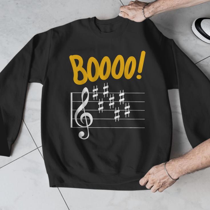 Scary Key Signature Boo Music Halloween Musician Teacher Men Women Men Graphic Sweatshirt, funny design