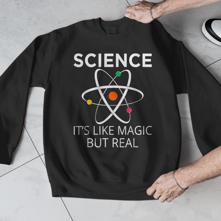 Science It's Like Magic But Real Teachers Students Scientist Men Graphic Sweatshirt, Science Teacher Gifts, funny design