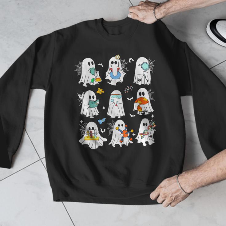 Science Teacher Ghost Laboratory Halloween Teacher Men Graphic Sweatshirt, Science Teacher Gifts, funny design