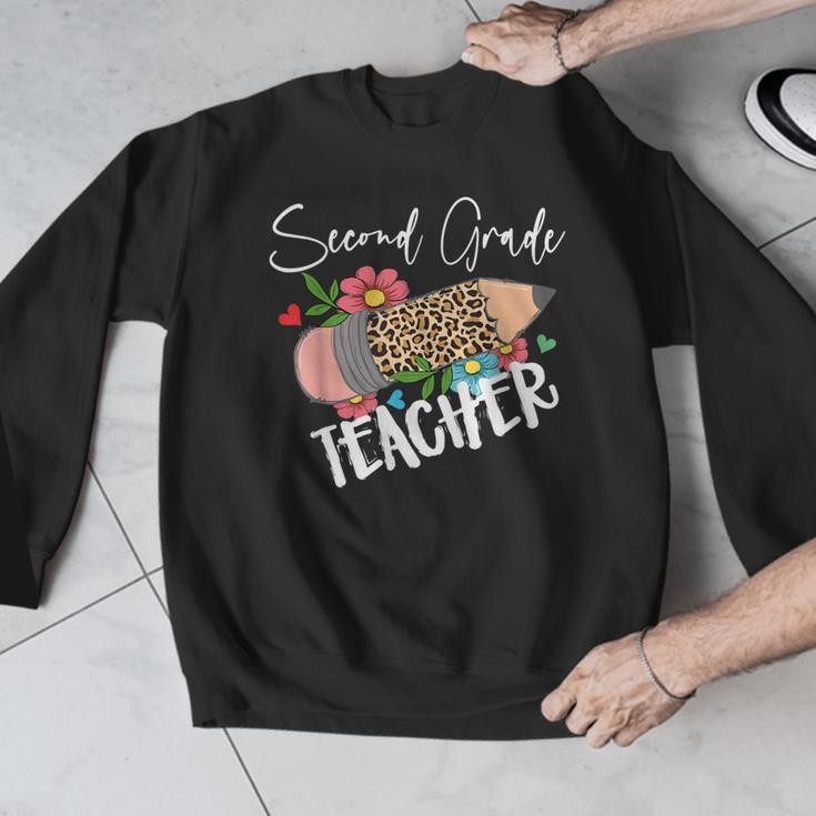 Second Grade Teacher Leopard Pencil 2nd Grade Women Teacher Men Graphic Sweatshirt, 2nd Grade Teacher Gifts, funny design Second Grade Teacher Leopard Pencil 2nd Grade Women Teacher Men Graphic Sweatshirt, 2nd Grade Teacher Gifts, funny design