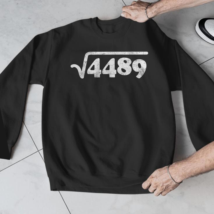 Sixty Seven 67 Meme Square Root 4489 Slang Math Teacher Men Graphic Sweatshirt, funny design