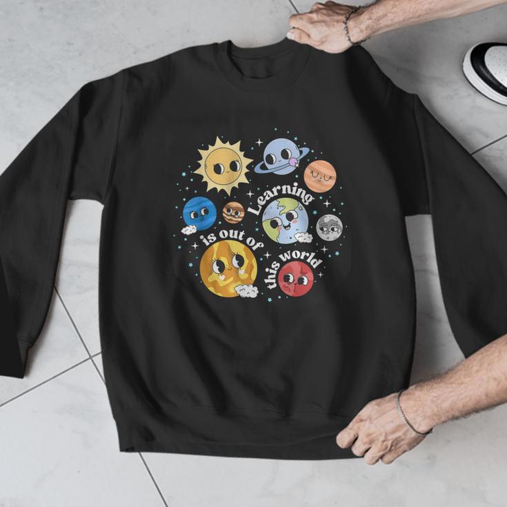 Solar System Learning Is Out Of This World Science Teacher Men Graphic Sweatshirt, Science Teacher Gifts, funny design Solar System Learning Is Out Of This World Science Teacher Men Graphic Sweatshirt, Science Teacher Gifts, funny design